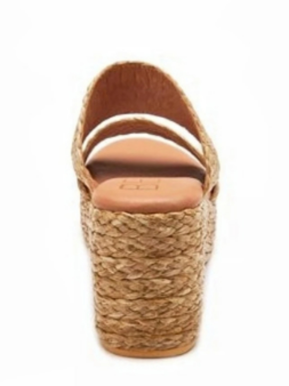 BEACH by Matisse Gem Platform Slide Sandal Raffia Platform Wedge Women's Size 7 - Picture 7 of 10